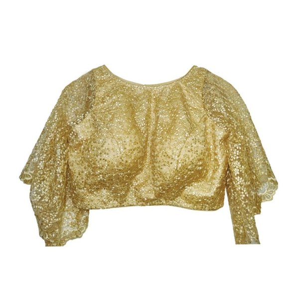 Gold contemporary Blouse - Picture 1 of 1